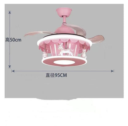 Children's Bedroom Light Rotating Girl's Room Overhead Light