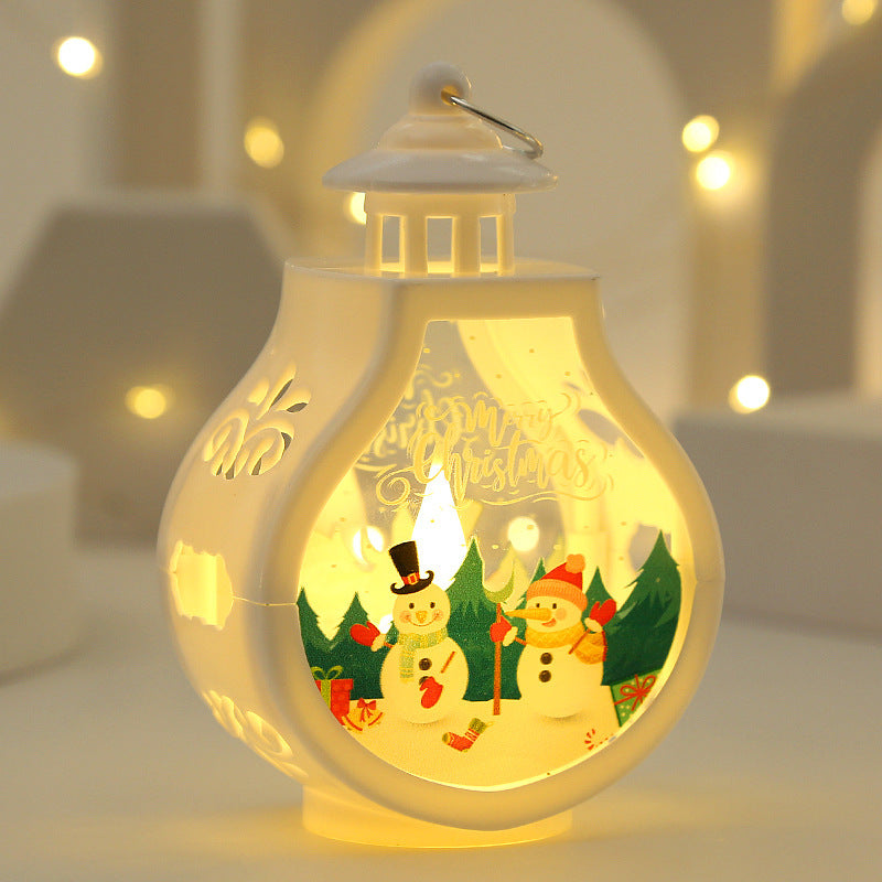 Lampe à bougie de Noël Ornements romantiques