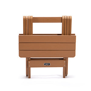 TALE Mesa auxiliar plegable portátil Adirondack, mesa cuadrada de madera de plástico resistente a todo clima y resistente a la decoloración, perfecta para jardín al aire libre, playa, camping, picnics, Ban Amazon