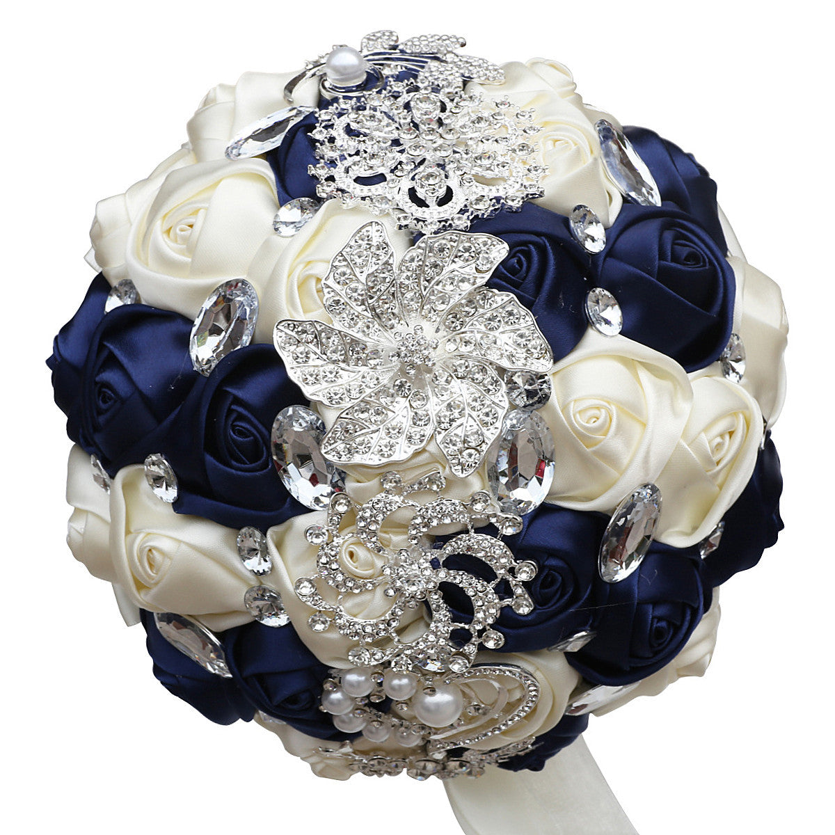 Bridal Finished Satin Bouquet Wedding Ribbon Handheld