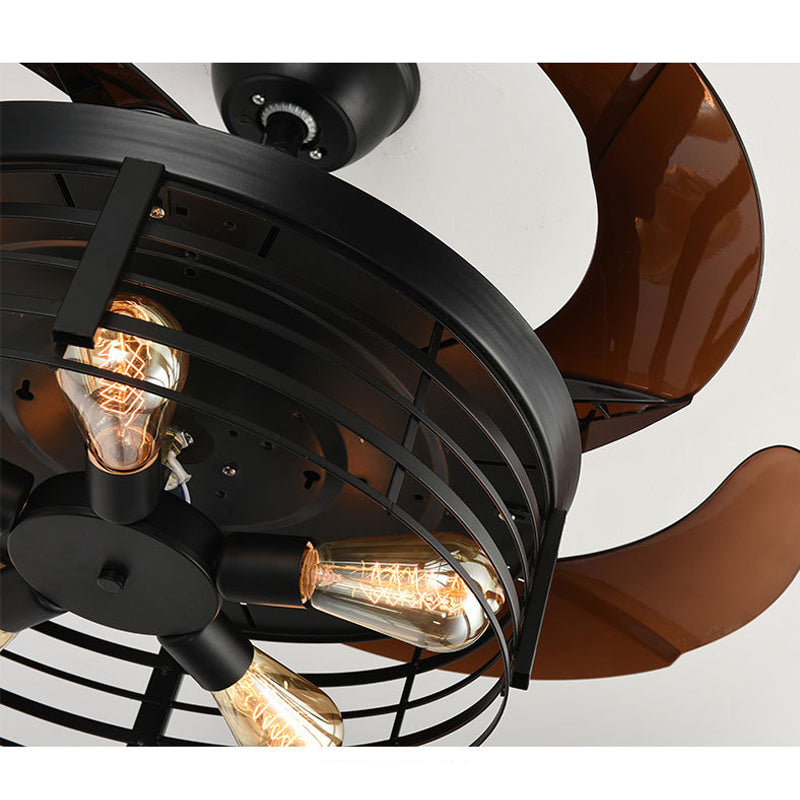 Industrial Wind Integrated American Retro Fan Lamp