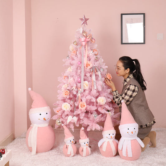 Árbol de Navidad decorado con flores de cerezo