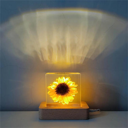 Resin Plant Specimen Small Night Lamp