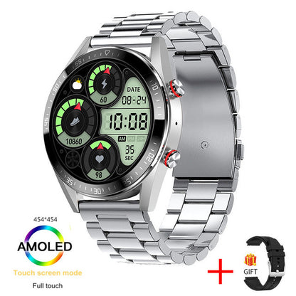 Appel Bluetooth montre intelligente musique fréquence cardiaque pression artérielle écran toujours lumineux