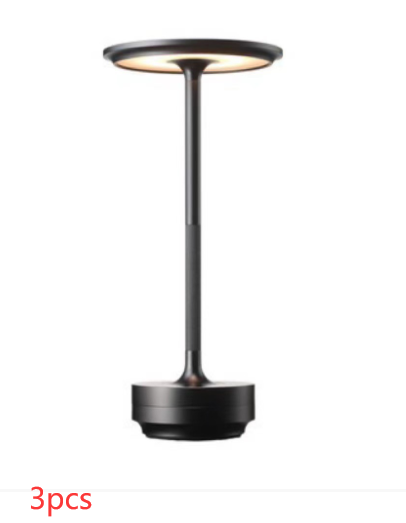 Lampe de bureau tactile tout en aluminium, lumières LED pour bar d'hôtel 