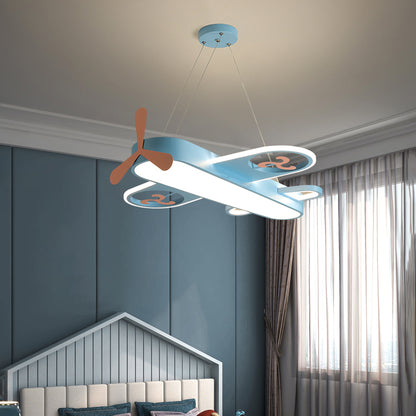 Children's Room Plane Light Led Cartoon Chandelier