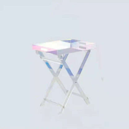 Transparent Acrylic Folding Small Table