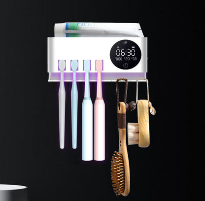 Support de porte-brosse à dents intelligent pour stérilisateur de brosse à dents ultraviolette