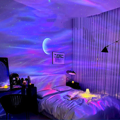 Northern Lights Starry Sky Projection Lamp Bedroom Romantic Atmosphere Starry Dream