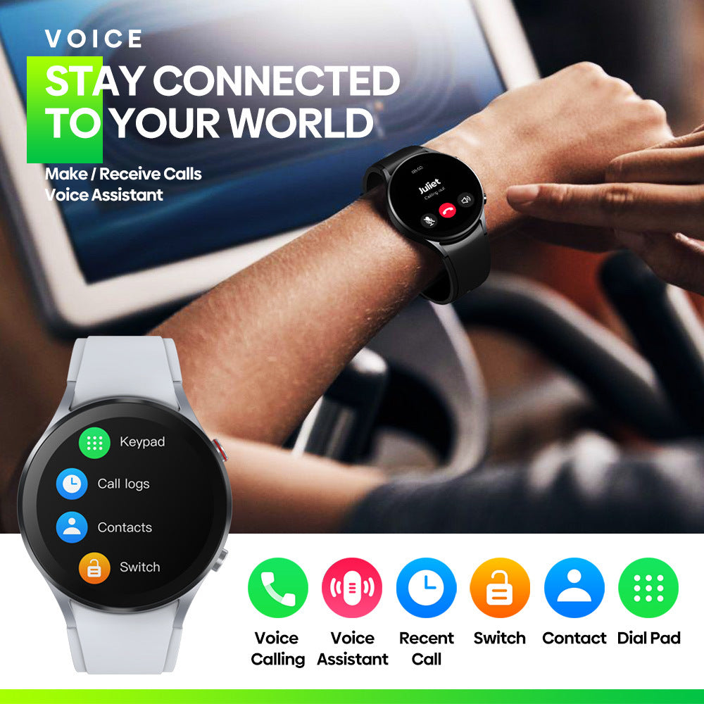 Bluetooth Call Thermometer Blood Oxygen Heart Rate Customized Multi Dial Smart Watch