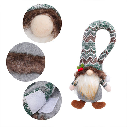 Nueva decoración navideña con hebilla para cortina de muñeca sin rostro, hebilla para cortina navideña para el hogar, accesorios decorativos 