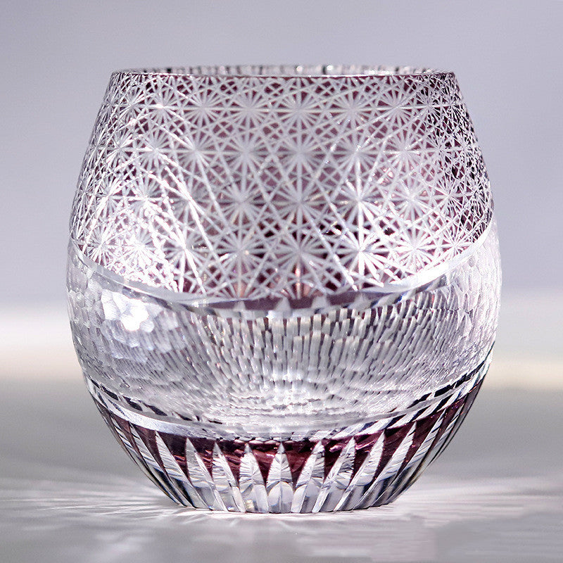 Hand Carved Lead-free Crystal Glass Cup