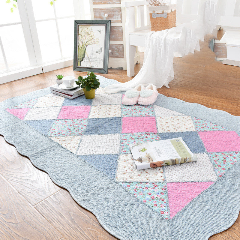 Tapis de chevet antidérapant en coton pour chambre à coucher, salon, Table basse absorbante