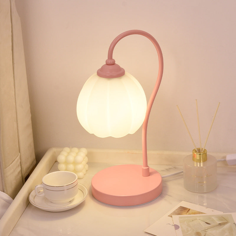 Lampe de table à fleurs, lampe de lecture, lumière d'ambiance pour chambre à coucher