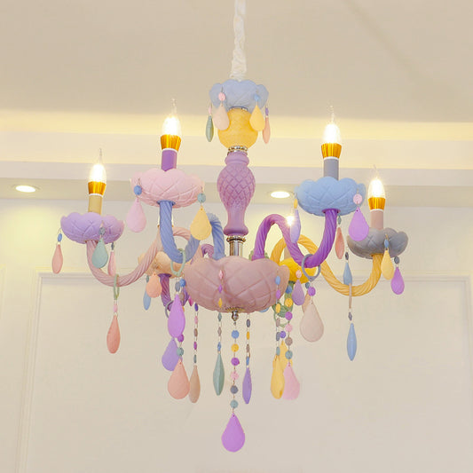 Lampes de chambre en cristal macaron