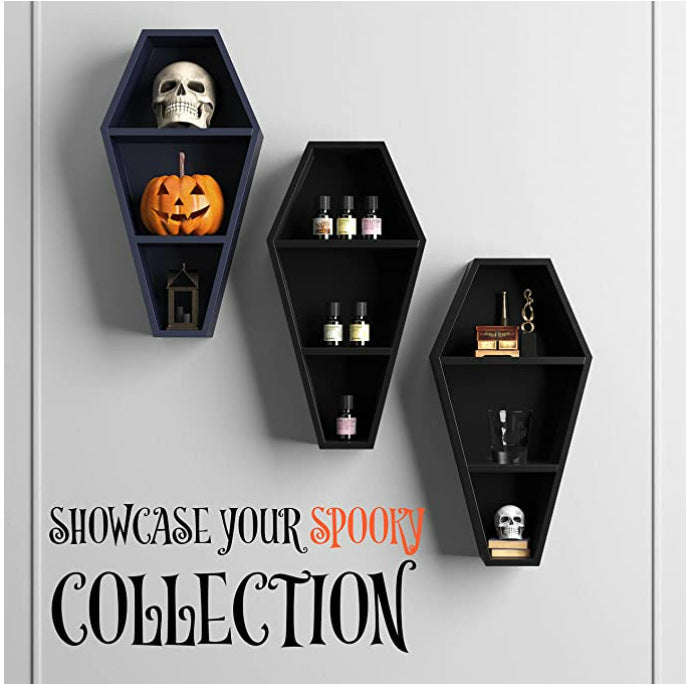 Halloween Coffin Shelving Is Ghostly Gothic