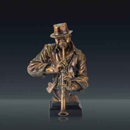 Music  Statue Resin Cold Cast Copper Artwork