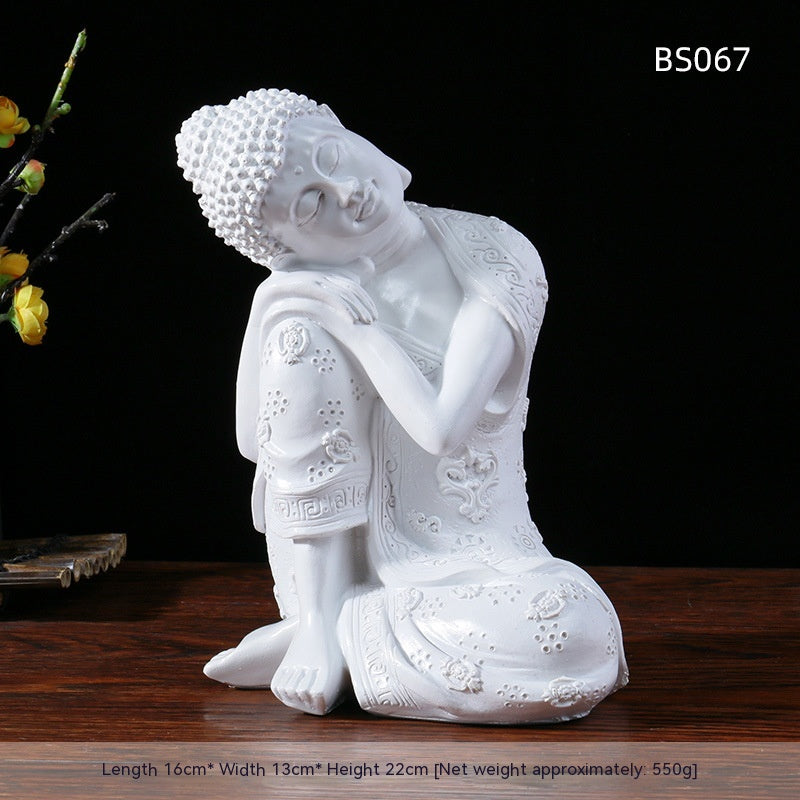 Statue de bouddha Zen en résine, Pot de fleur, paysage de cour, aménagement de balcon, décoration de jardin