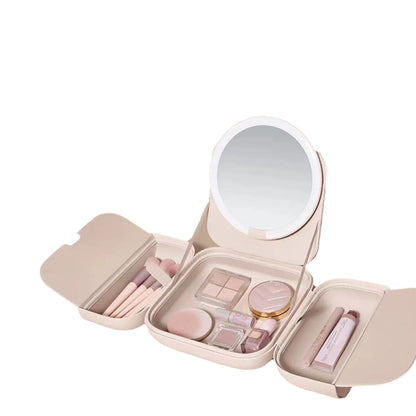 Coffret cadeau pliable avec miroir de maquillage à LED et éclairage intégré