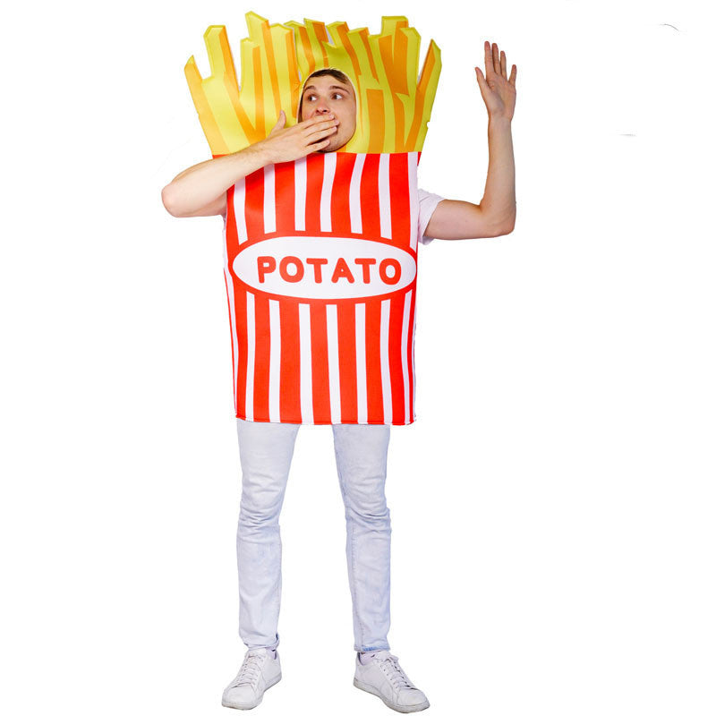 Disfraz de Halloween con papas fritas para adultos