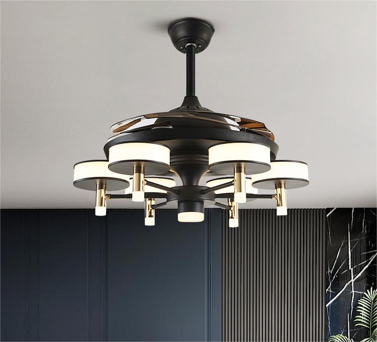 Lustre de maison moderne avec ventilateur électrique