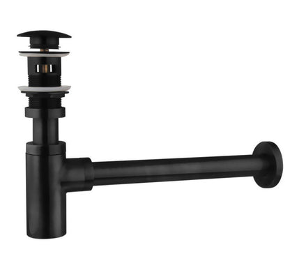 Concealed Basin Faucet Black Frosted Recessed Faucet