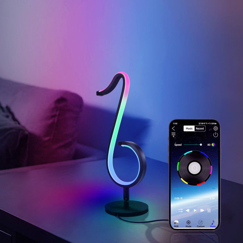 Lampe de table d'ambiance symphonique RVB, veilleuse simple