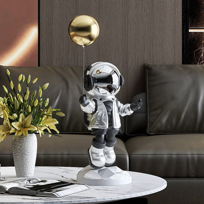 Decoración ligera de lujo para sala de estar, astronauta, adorno para el hogar, astronauta, regalo de cumpleaños, TV, pasillo, vino, escritorio