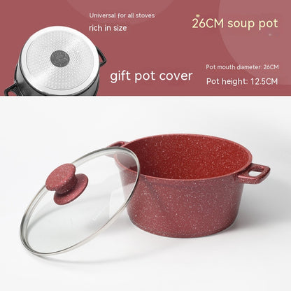 German Medical Stone Soup Pot Binaural Non-stick Pan