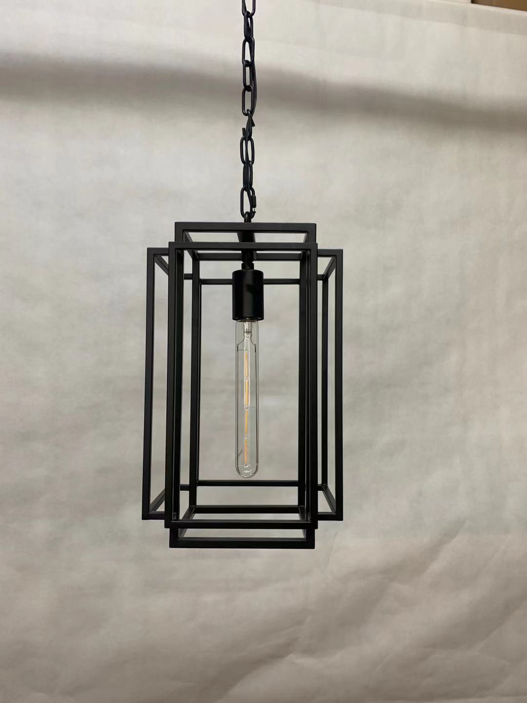 Lustre à cage personnalisé créatif pour salon, salle à manger, chambre à coucher