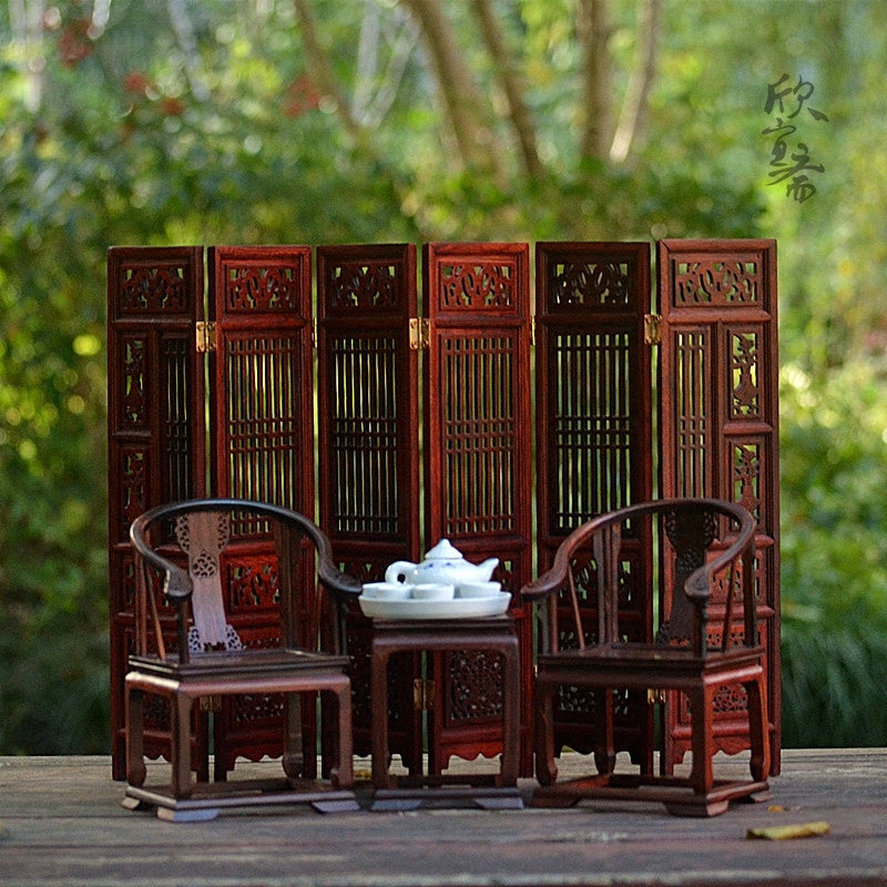 Red Rosewood Miniature Furniture Model