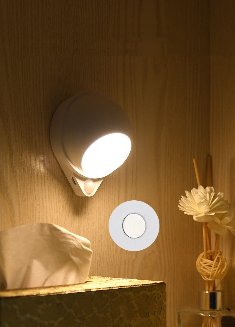 Luz inalámbrica con Sensor corporal recargable por USB, decoración del hogar, luz nocturna, dormitorio, porche, balcón, pasillo