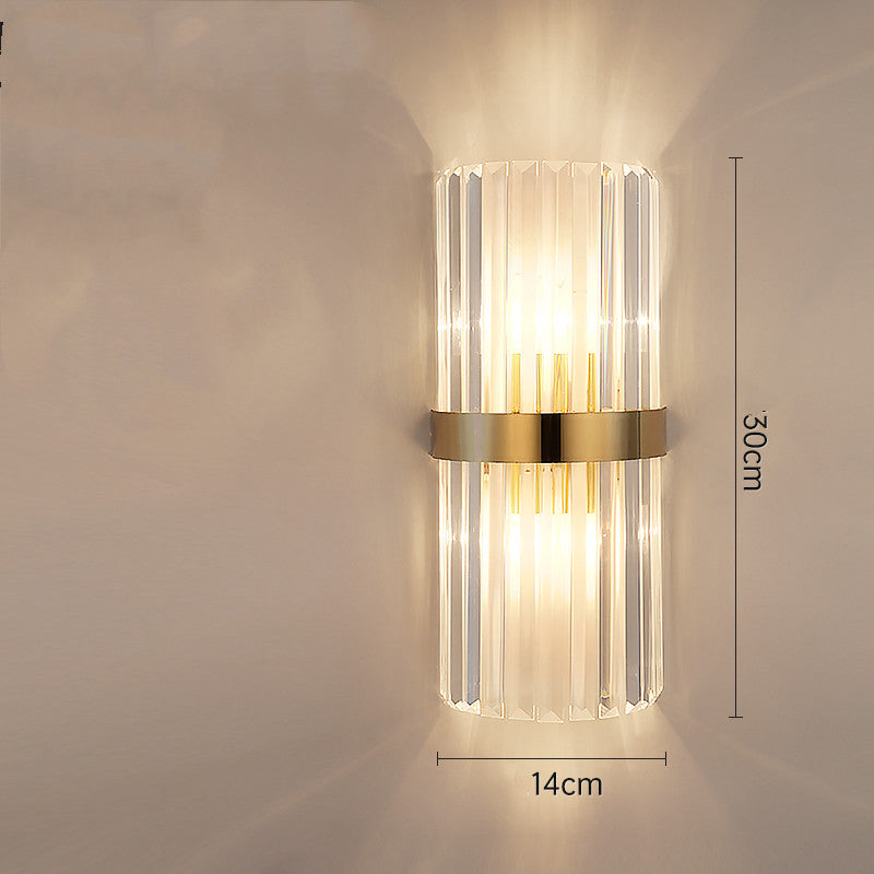 Lampes de chevet créatives transparentes en cristal de luxe léger