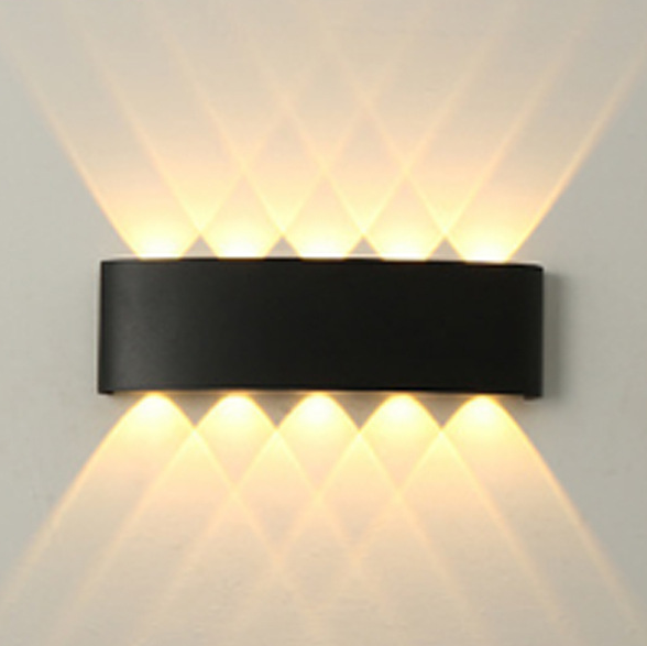 Lámpara de pared Led, lámpara de noche para dormitorio, decoración de jardín, sala de estar, lámpara de pared de fondo, foco impermeable para exteriores