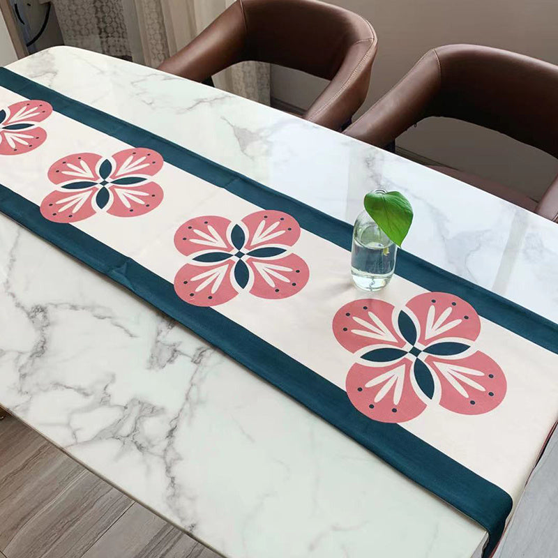 Bandera de mesa impermeable de algodón y lino, hogar minimalista moderno