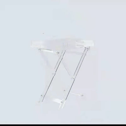 Portable Transparent Acrylic Folding Table Small