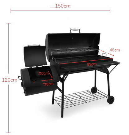 Cour Barbecue Grill extérieur américain charbon de bois ménage