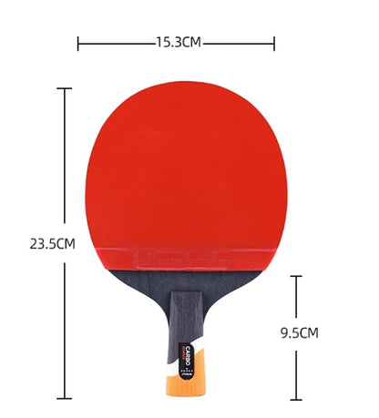 Table Tennis Rackets Professional Single Shot 6 Star Six Carbon Table Tennis Racket Long Handle Shakehand Grip Straight Short Handle