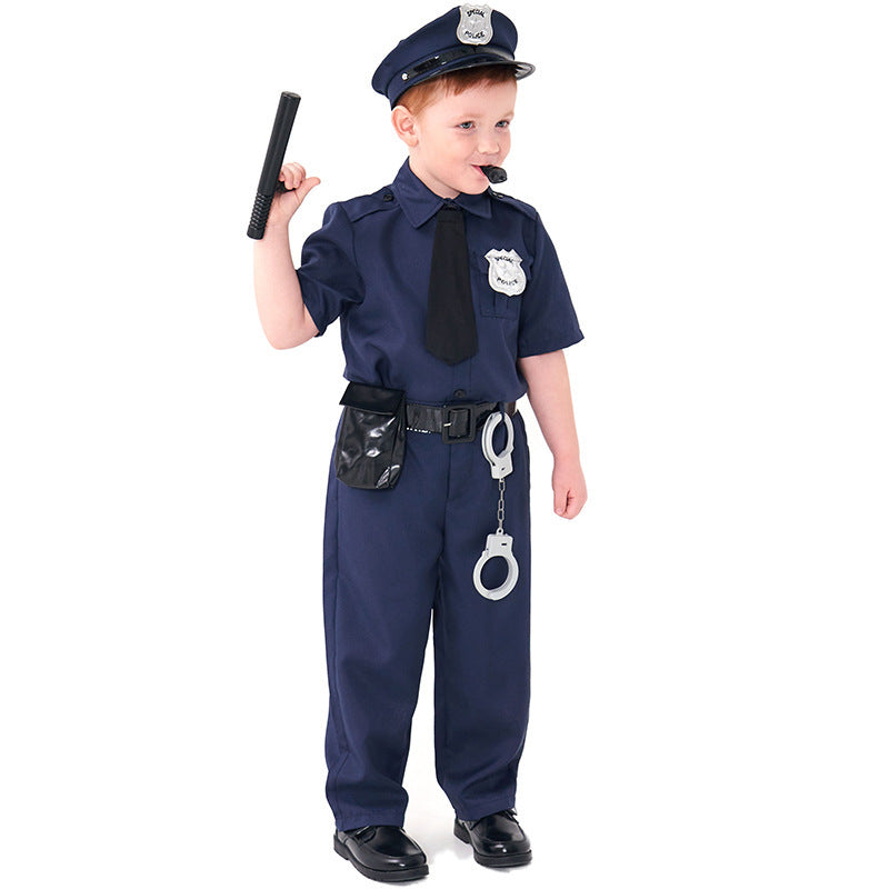 Traje de policía para niño de Halloween