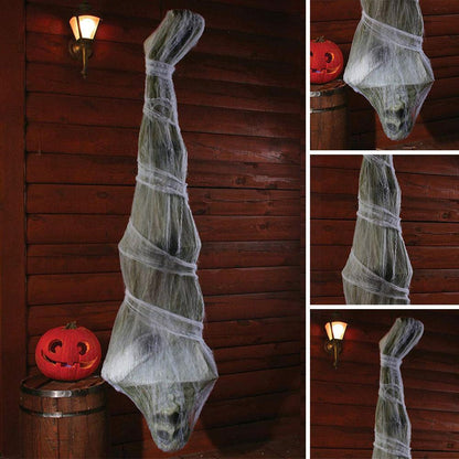 Accesorios decorativos colgantes de momia de Halloween de 1,8 m