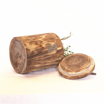 Vase en bois ornements de décoration de maison rustique