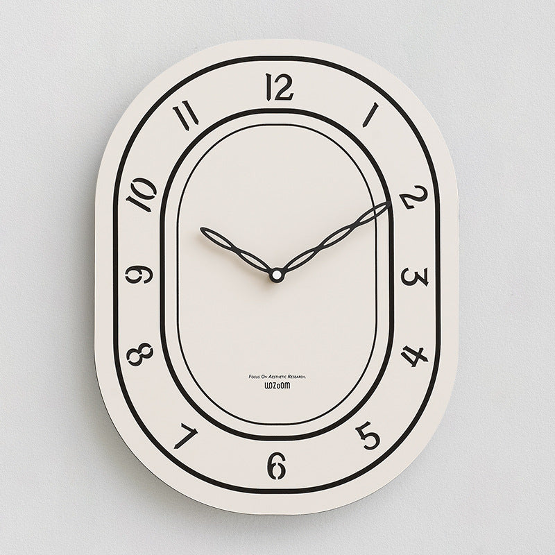 No-punch Decorative Clock For Domestic Living Room