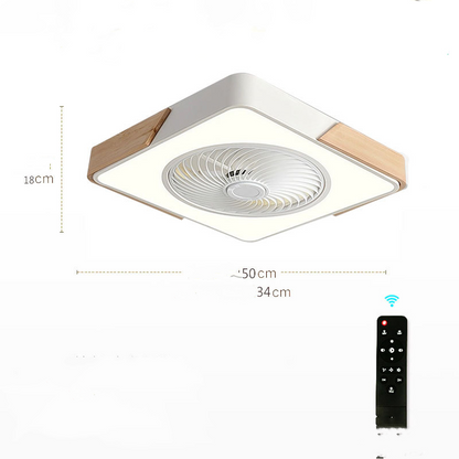 Ventilateur de plafond moderne avec lumière et lampe de décoration intérieure