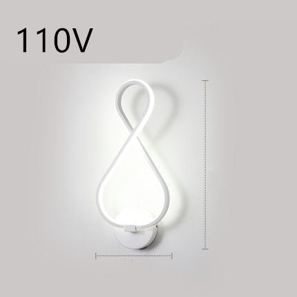 Lampe murale led nordique minimaliste, lampe de chevet pour chambre à coucher