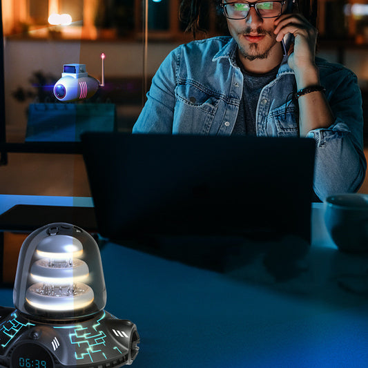 Ornements créatifs de décoration de bureau de haut-parleur Bluetooth RVB