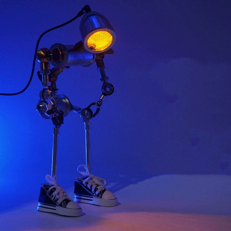 Lampe de bureau robot en métal, cadeau de bureau créatif Esports