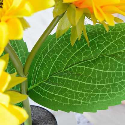 Lámpara de mesa con luz nocturna de simulación Led de girasol recargable, lámpara de escritorio decorativa con flores de simulación para restaurante, Hotel, regalo de boda