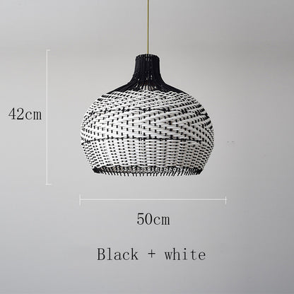 Lustre en rotin de café au design créatif nordique