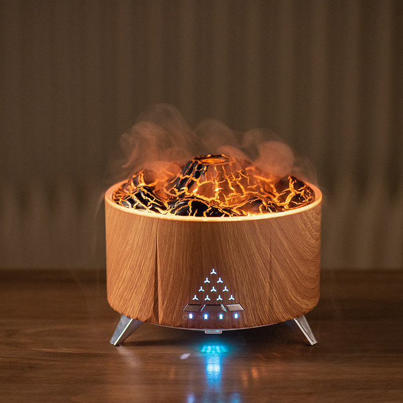 Diffuseur d'arôme de flamme, humidificateur d'air, aromathérapie domestique, diffuseur d'huile essentielle ultrasonique avec haut-parleur Bluetooth, bruit blanc, meilleure vente