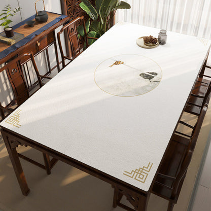 Leather Tablecloth Tea Table Cloth Silicone Waterproof And Oil-proof Disposable Tablecloth